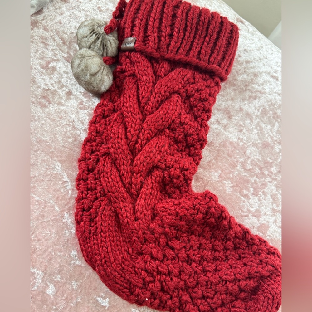 💥UGG Red Knit Christmas Stocking
